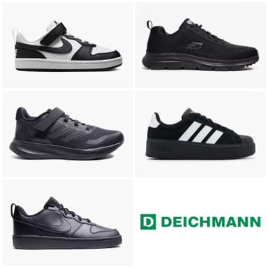 Buy One Get One Half Price On Trainers & School Shoes (Men's, Women's, Kids includes Nike, Adidas, Sketchers) + Free Delivery This Weekend - Deichmann
