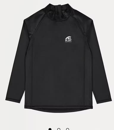 Black Long Sleeve Rash Vest - Free C&C - George At ASDA