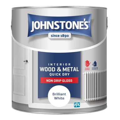 Johnstone's - Gloss Wood & Metal Paint - Brilliant White - 2.5L - Amazon