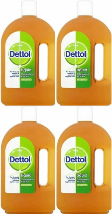 4 x Dettol Antiseptic Liquid 750 ml - 4 for 3 discount applied at checkout (£8.45 - £9.15 S&S) - Amazon