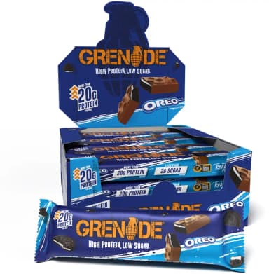 Oreo Grenade Protein Bar - 4 x 12 Bars - BBE June - Discount at Checkout - Grenade