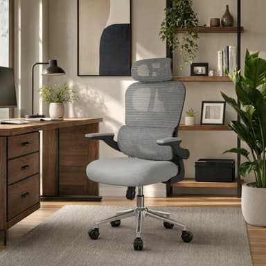 Flexispot OC19 Adjustable Ergonomic Office Chair W/Voucher - Sold & Dispatched by FLEXISPOTUK - Amazon