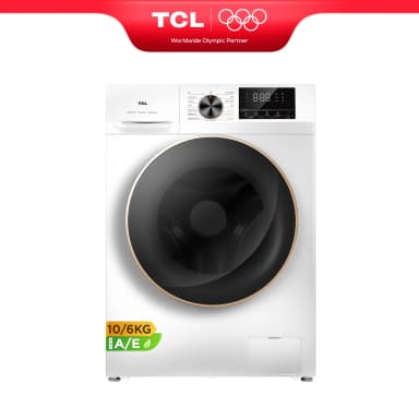 TCL Washer Dryer, 10 kg/6 kg, with Smart DD Motor, Eliminating Bacteria System, Steam Wash, Wash & Dry 60 min, Quick Wash 15 min - W/Coupon - Joybuy