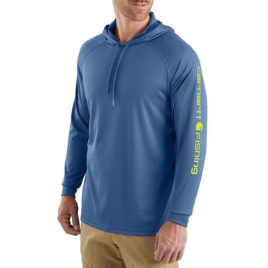 Carhartt Herren T-Shirt Fishing Hooded T-Shirt L/S Inf. Blue Heather - Amazon