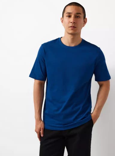 Blue Regular Fit Cotton T-Shirt Sizes S,L,XL, XXL, XXL +Free C&C - Argos