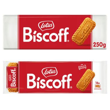 Lotus Biscoff Caramelised Biscuits 250g / Lotus Biscoff Snack Pack 248g (Clubcard Price) - Tesco