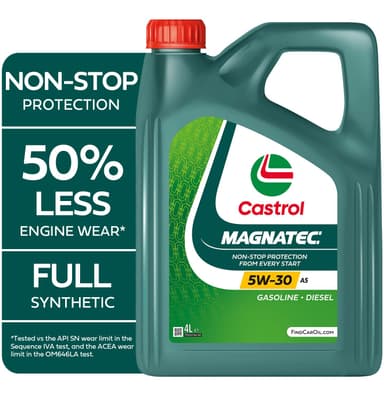 Castrol MAGNATEC 5W-30 A5 Full Synthetic Engine Oil, 4L - Amazon