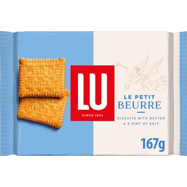 Lu Le Petit Beurre Butter Biscuits, Classic French Snack, 167g (£1.09 / 98p on S&S) - Amazon