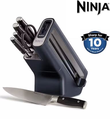 Ninja Foodi StaySharp Kitchen Knife Block w/Integrated Sharpener – 6 Pc Set with Scissors - W/Code via HSD/DFC - £116.99 W/Newsletter Signup - SharkNinja