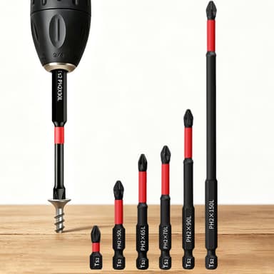 Phillips PH2 Screwdriver Bit Set Industrial Grade, Magnetic, Anti Slip Design -12PCS - Sold by Amazon Haul - Amazon