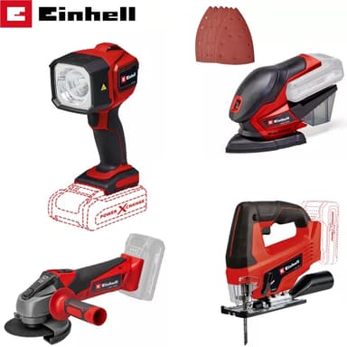 Einhell Li-Solo 18V Cordless Tool Sale | TC-CL 18/350 Work Light / Sander - £15.99 / Jig Saw - £19.99 / Angle Grinder - £24.99 - Free C&C - Currys