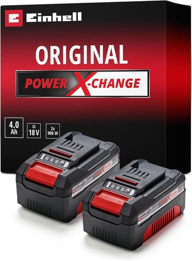 Einhell 18V 4.0Ah Lithium-Ion Battery Twin Pack PXC 2 x 4.0Ah Batteries Universally Compatible With All Einhell PXC Power Tools - Amazon