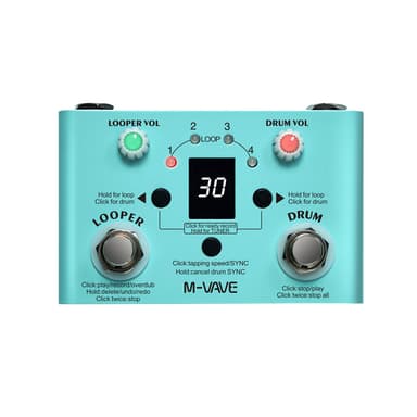 Looper Pedal with Drum Machine, Mini Effect Pedal 2-in-1 with checkout discount - Sold by SENOUJIA / FBA - Amazon