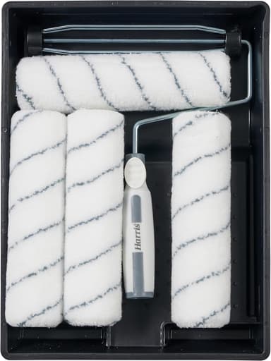 Harris Seriously Good Walls & Ceilings Paint Roller Set 9in, 1 x 9" Frame, 4 x 9" Medium Pile Roller Sleeves & Tray 9" - Amazon