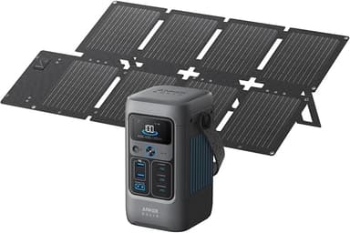 Anker SOLIX C200 DC, 192Wh Power Bank Station with 60W Solar Panel (Renewed) - Sold & Shipped by AnkerDirect UK - Amazon