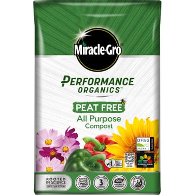 Miracle-Gro Performance Organics All Purpose Peat Free Compost, 40L - Amazon