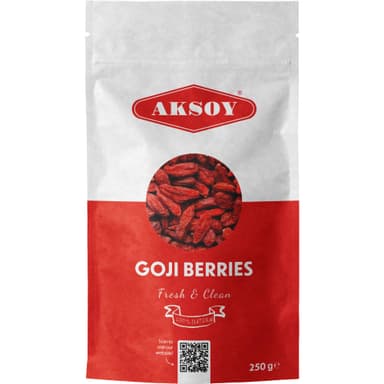 Aksoy Goji Berries 250g Raw Sun-Dried Wolfberries 100% Natural, Vegan, High Fibre Non-GMO Superfood - Amazon