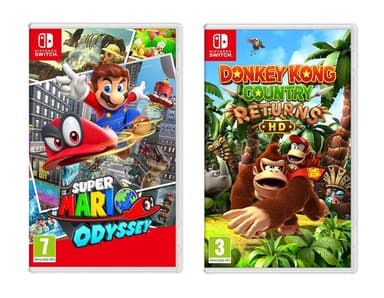 Super Mario Odyssey and Donkey Kong Country Returns (Nintendo Switch Game) Using £10 Off When You Spend over £69 Offer - Amazon
