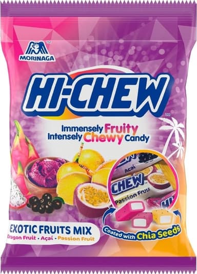 HI-CHEW Exotic Fruit Mix Chews 100g - £1.52 S&S - Amazon