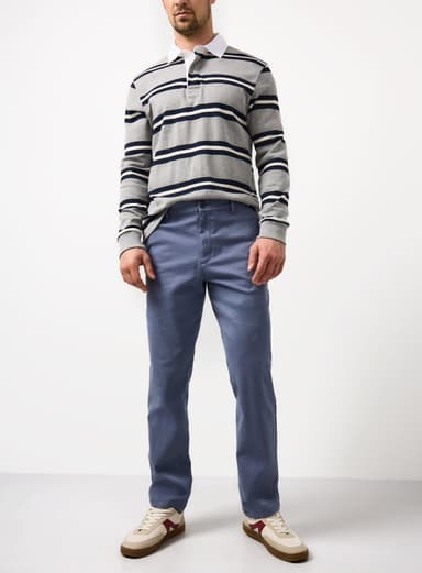 Men's Blue Straight Leg Chino Trousers 32L - Free C&C - Argos