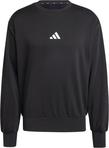 adidas Men's Essentials Feelcozy Fleece Sweatshirt, Black/White, Size L / Size M (£15.98) - Amazon