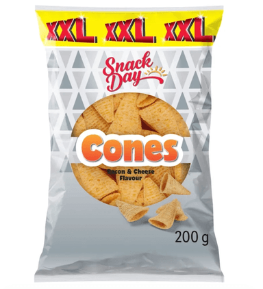 Snack Day XXL Cones Bacon and Cheese Flavour 200g - Lidl Plus Price - Lidl