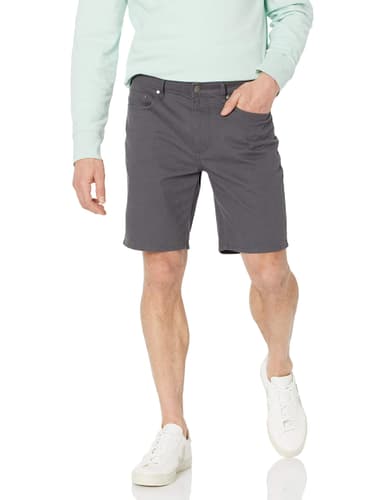 Amazon Essentials Men's Slim-Fit Stretch 9” Shorts - Grey Size 29W - Amazon
