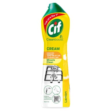 Cif Lemon Cream Cleaner Multipurpose Surface Cleaner Removes 100% of the Toughest Dirt, 500ml - Amazon