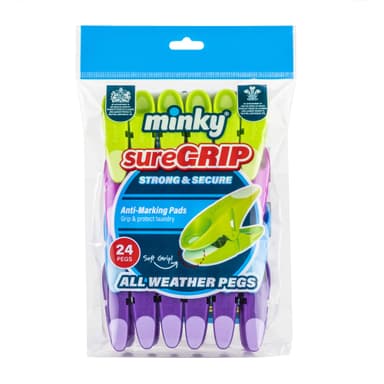 Minky SureGrip Pegs, Assorted color, Pack of 24 - Amazon