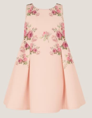 Monsoon Baby Molly Floral Sleeveless Scuba Dress, Multi - John Lewis & Partners
