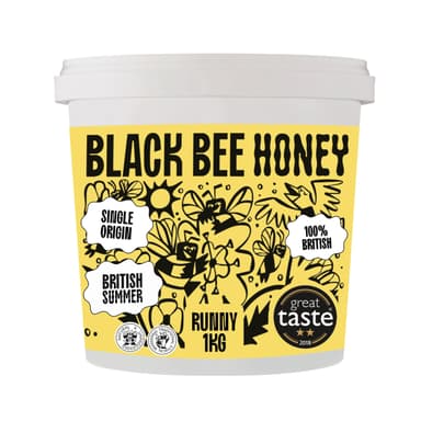 Black Bee Honey - Pure British Summer Honey, Runny with a Rich Heady Floral Flavour, Unprocessed, Single Source fS& Save £16.62 - Amazon