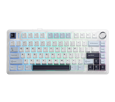 AULA F75 75% Mechanical Wireless Keyboard, QWERTY US layout, Tri-Mode(Wired/Bluetooth/2.4G) - Glacier Blue/Reaper Switch - w/Coupon - Joybuy