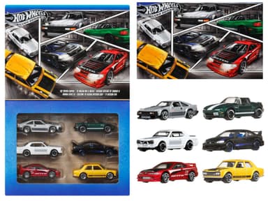Hot Wheels Streets of Japan Vehicle 6 Pack + Free C&C - The Entertainer