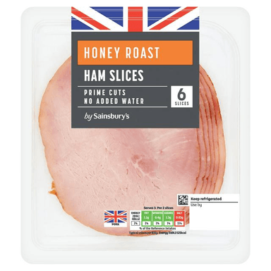 Sainsbury's 6 Honey Roast Ham Slices 120g with Nectar Price - Sainsbury's
