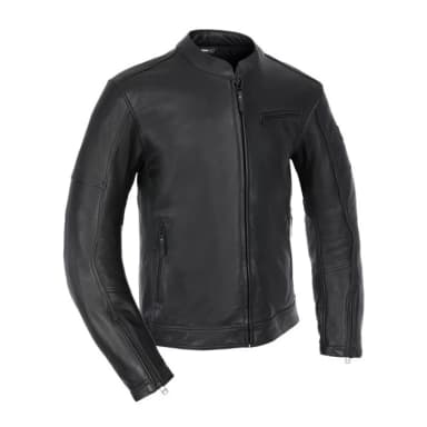 Oxford Henlow Mens Leather Motorcycle Motorbike Classic Jacket - Black - Sold by West Midlands Motorcycle Centre Ltd (UK Mainland) - eBay