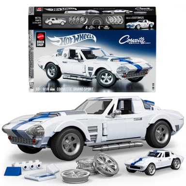 Mattel Brick Shop Hot Wheels Elite Series Corvette Grand Sport Building Set, 918 Pieces - Amazon