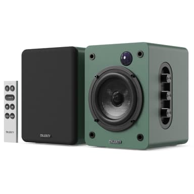 MAJORITY D50X Bookshelf Bluetooth Wireless Active Speakers 60W, HDMI ARC, Optical, AUX & USB Playback - 3YR Warranty - Sold By iZilla/FBA - Amazon