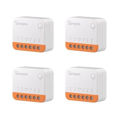 SONOFF Smart Switch, MINIR4 Wi-Fi Smart Switch, 10A 2400W, Zero and Fire Wires, Works With Amazon Alexa And Google Home Assistant (4 PCS) - Amazon