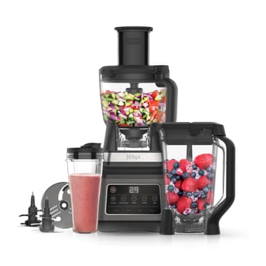 Ninja 3-in-1 Food Processor & Blender 1200W BN800UK Black - Amazon