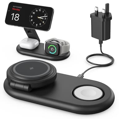3 in 1 Wireless Charging Station with voucher sold by SAMANTHA SARAH LIMITED FBA - Amazon