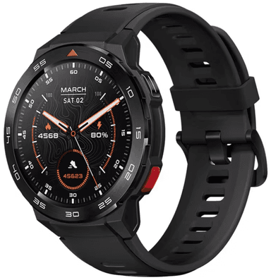 Mibro GS Pro GPS Stainless Steel Smart Watch with 1.43” AMOLED, Black, 2 Straps, sold by Mibro Direct - Amazon