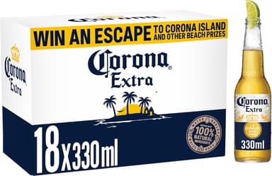 Corona Extra Lager Beer 18 x 330ml Bottles (£13.24 Subscribe & Save) W/Voucher - Amazon