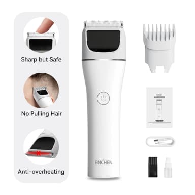ENCHEN White (Xiaomi eco-chain) Boost 2 Hair Trimmer / Clipper -Ceramic Blade/USB-C - Joybuy