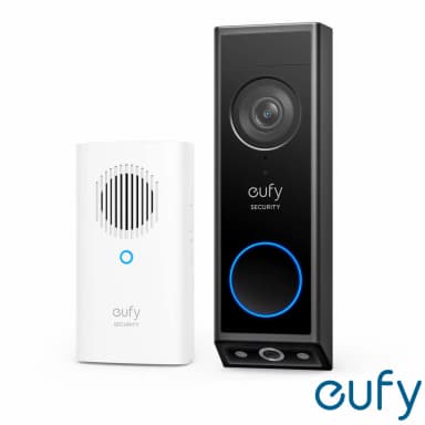 eufy E340 2K Dual Cameras Smart Video Doorbell with Chime - No Monthly Fees - Costco
