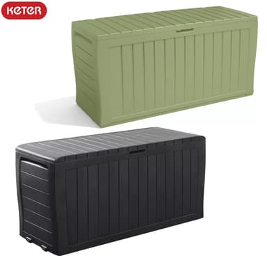 Keter Marvel+ 270L Outdoor Garden Storage Box - Grey / Sage + 2 Year Guarantee - Free C&C - Argos