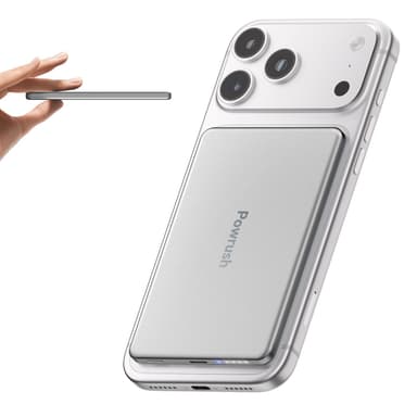 Powrush Ultra Slim Power Bank for Magsafe, 20W Fast Charging sold by Powrushamz / FBA - Amazon