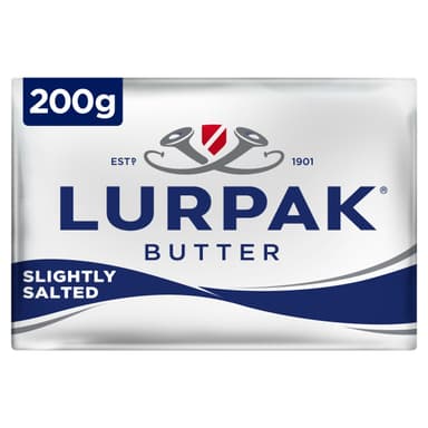 Lurpak Slightly Salted Block Butter 200g - In Store Corby - Company Shop