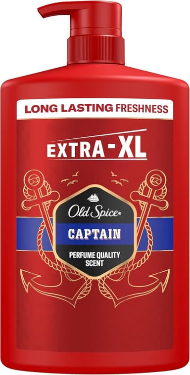 Old Spice Captain Men’s Shower Gel & Shampoo 1000ml, Multi-Use 3-in-1 Body-Hair-Face Wash - £4.27 / £3.82 S&S - Amazon
