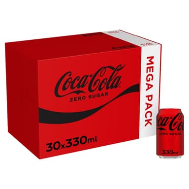 Coca Cola Zero Sugar - 30 x 330ml - Instore Burgess Hill - Tesco