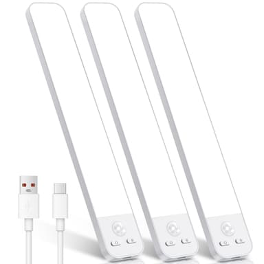 Ylatoial Under Cabinet Kitchen Lights Motion Sensor, 6500K 126LED [3 Pack] Dimmable 25cm 2000mAh - Sold by DION ALAN MOOR/ FBA - Amazon